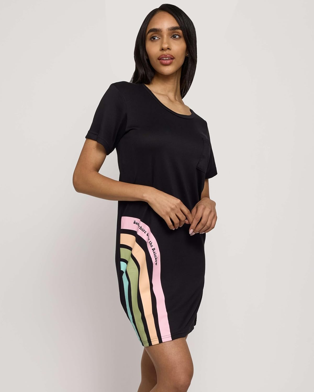 Real Essentials 3 Pack: Women's Short Sleeve Nightgown Dress – Nightshirt Pajama Sleep Shirt Sleepwear (Available in Plus) - Image 6