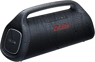 Caixa de som bluetooth portátil lg xboom à prova d'água (ip67) e 24 ho