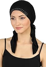 Deresina Cotton and Bamboo Pre-Knotted Bandana for Hair Loss, Chemotherapy, Oncology Bandana