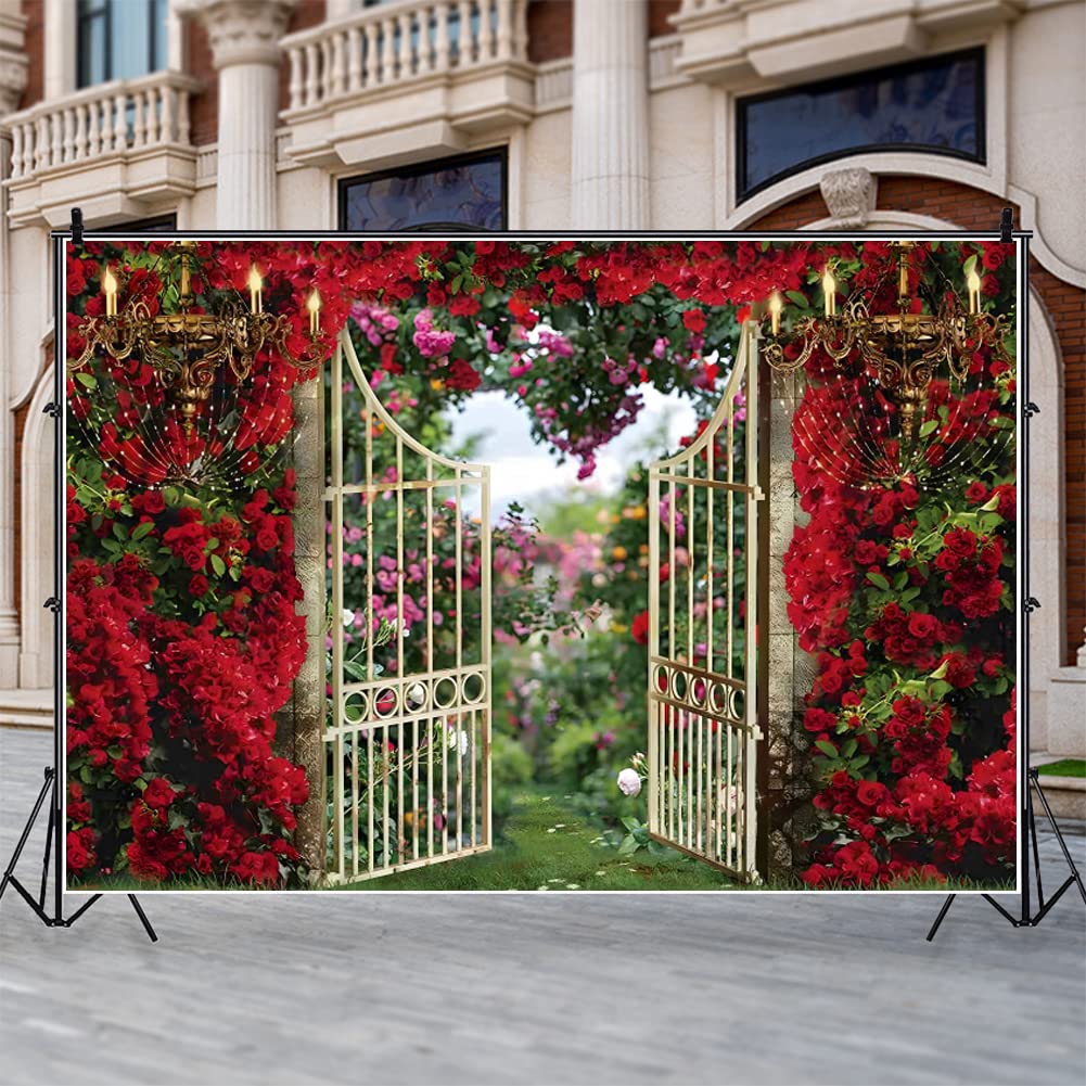 Vintage Wedding Arches With Red Roses Artificial Red Rose Wedding Arch