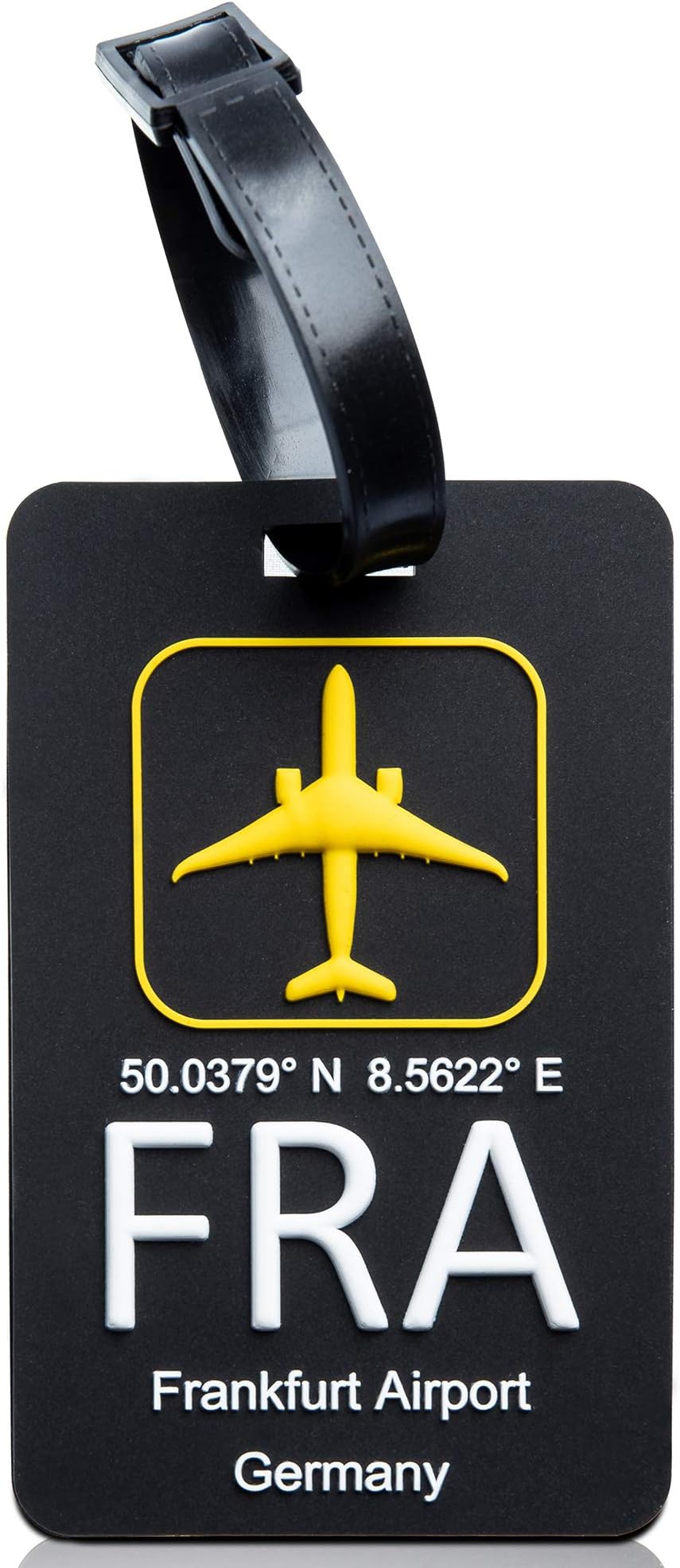 Frankfurt International (FRA) NFC Smart Luggage Tag with Tracking and Location PVC Water Resistant