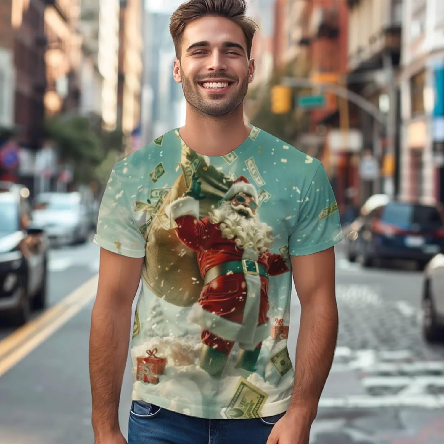 3D Pattern Printed T-Shirt Design Short Sleeve Tee Men's Graphic Top Casual Wear Cool Unique Gift - Image 4