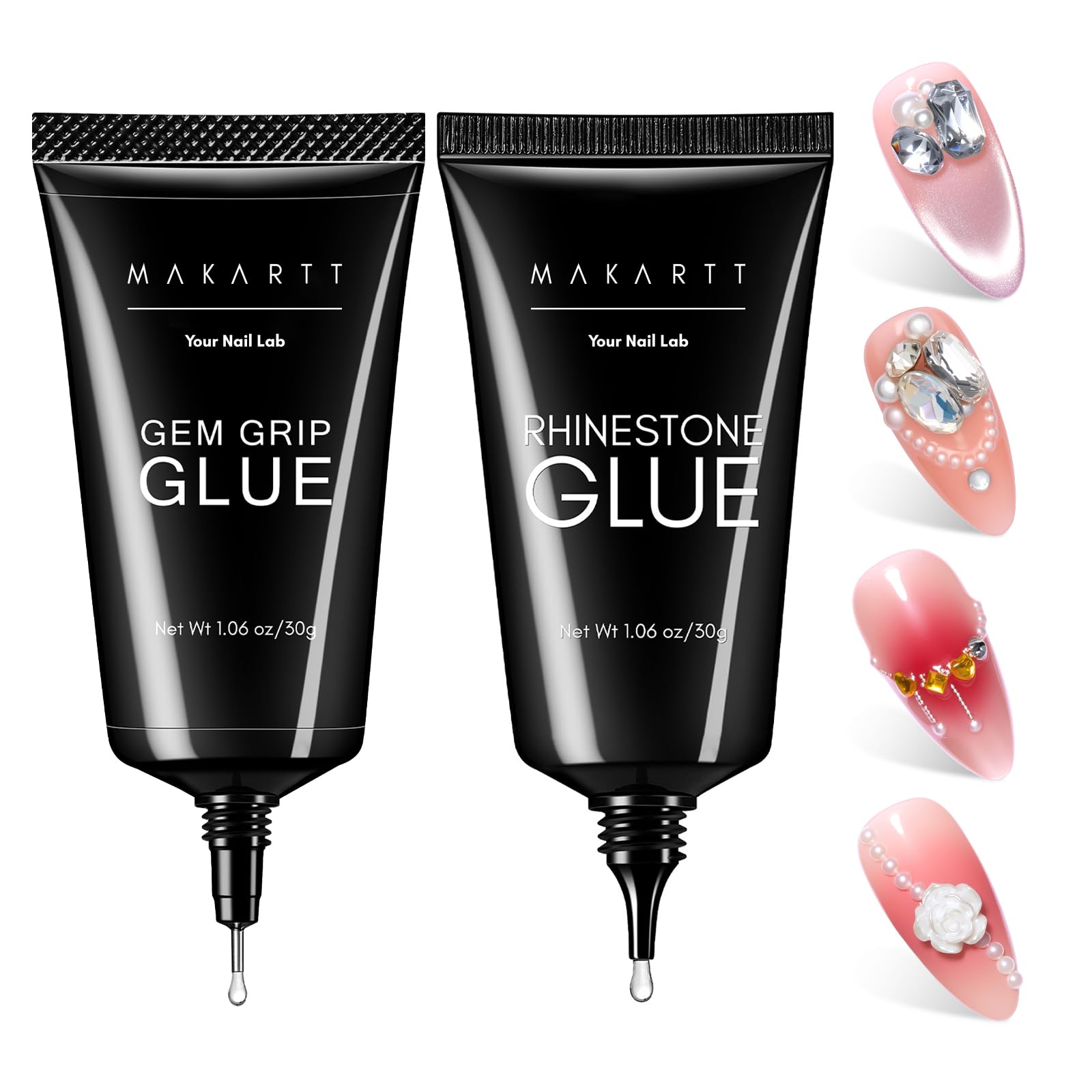 Makartt Nail Rhinestone Glue Kit - Strong Hold Gel -15