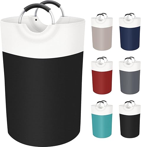 Miniatura 18 de BlissTotes Cesta de lavandería, cesta de ropa sucia, cestas de lavandería plegables, cesta de ropa sucia, cesta impermeable de lavandería con asas