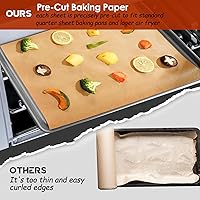 Vista 6 de Forros desechables para freidora de aire CHEFMAN, 125 hojas de papel pergamino compatibles con accesorios para freidora de aire Instant Pot