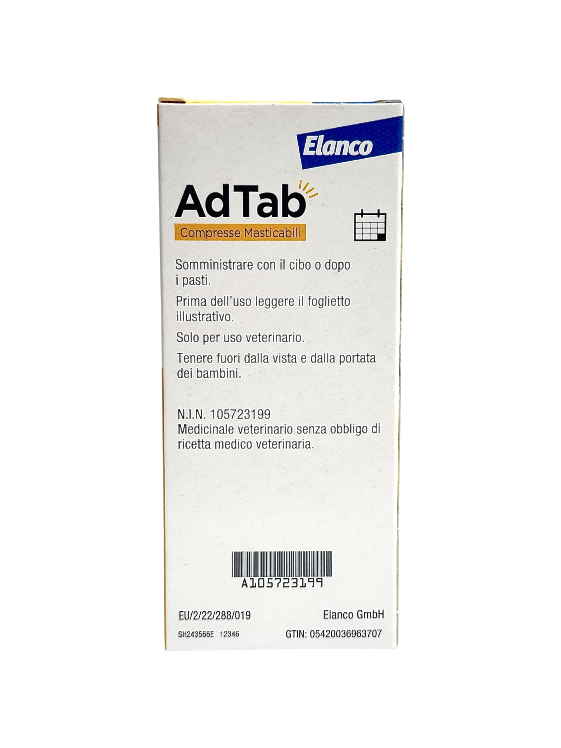 AdTab Compresse Masticabili per Cani >22-45 kg - 6 Compresse