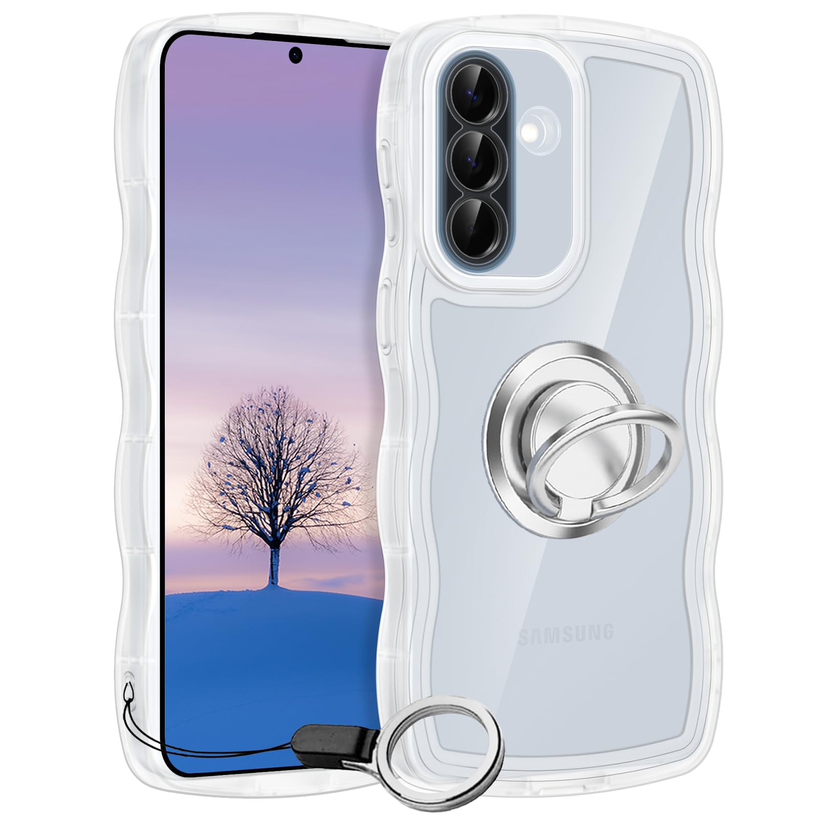Amazon.co.jp: Galaxy A54 5G SC-53D SCG21 ケース クリア ウェーブ