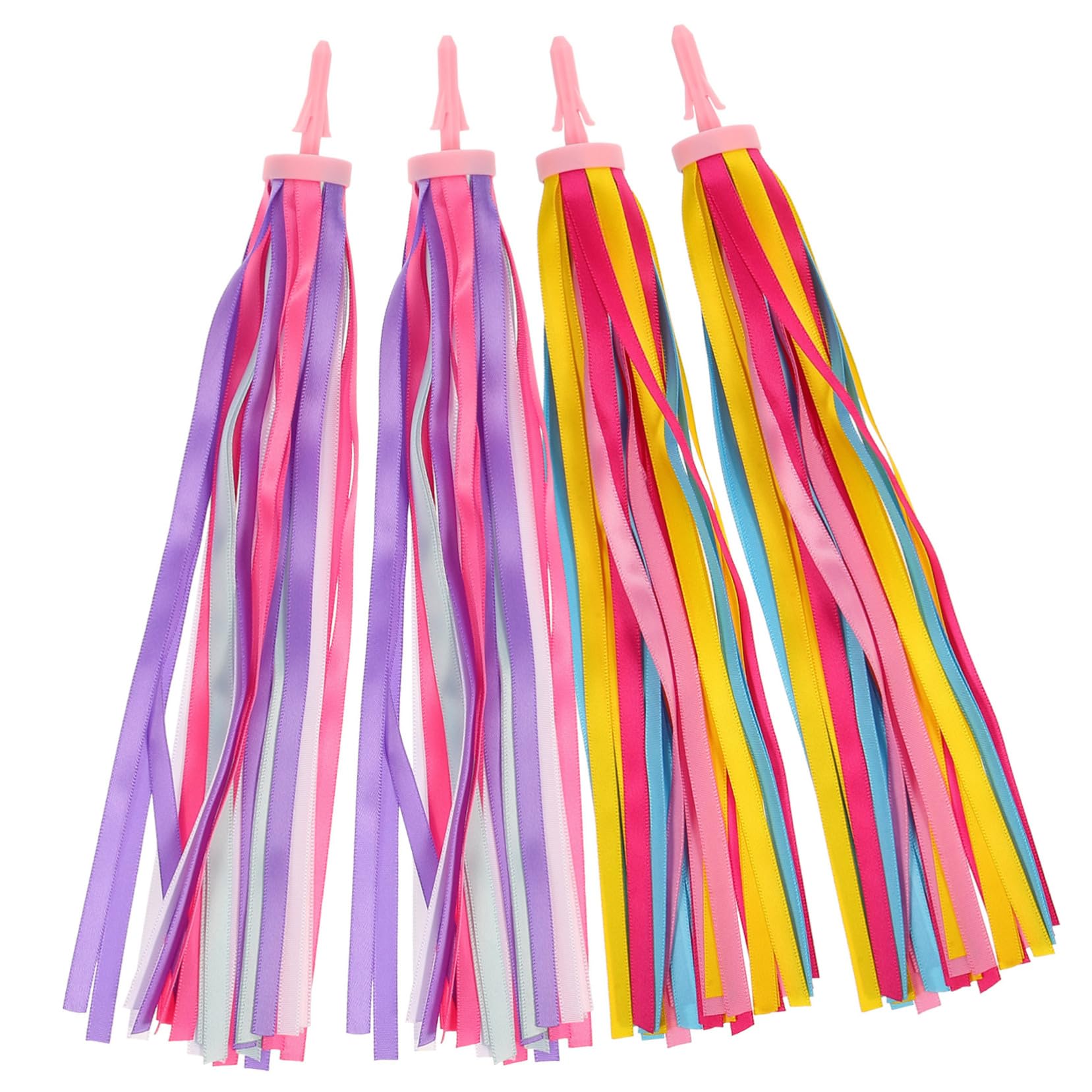 NAMOARLY 2 Pairs of Bike Streamers Handlebar Ribbons for Kids Scooters Bikes Sparkly Tassels for Boys Girls Toys Easy Install Handlebar Tassels
