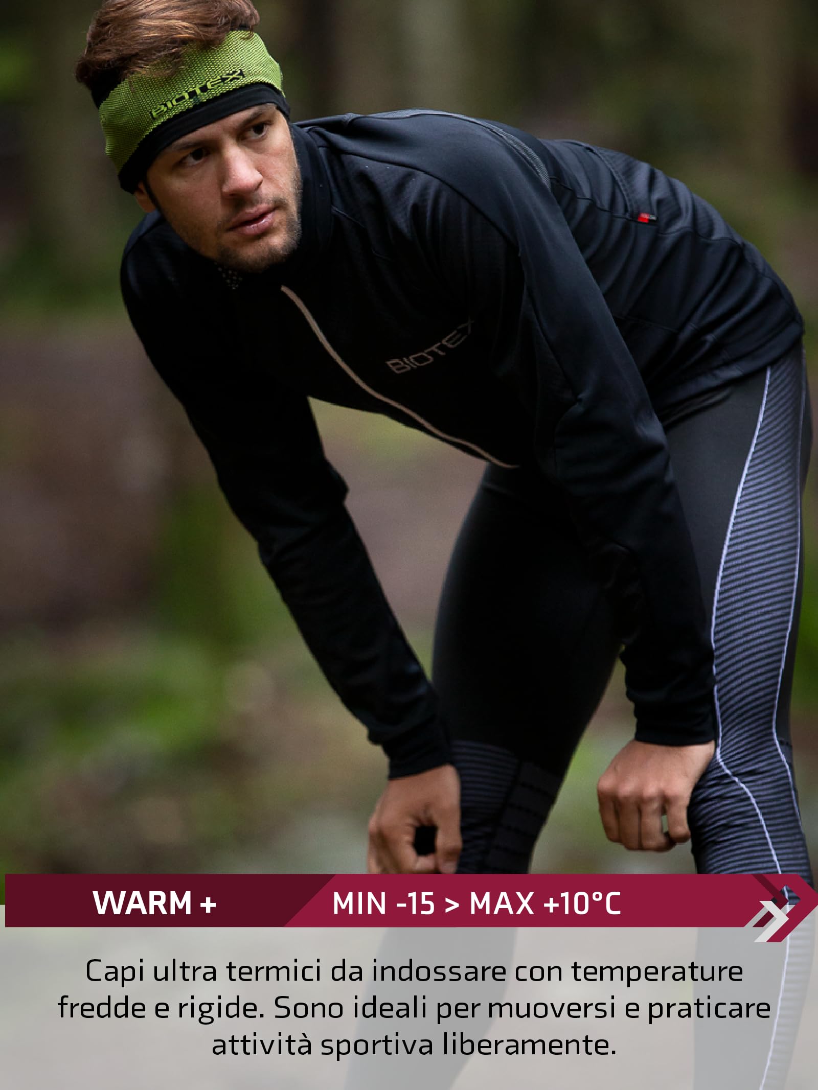BIOTEX Calzamaglia Smart Compression Termica Unisex, Compressione Intelligente, Ideale per Sport Outdoor Invernali