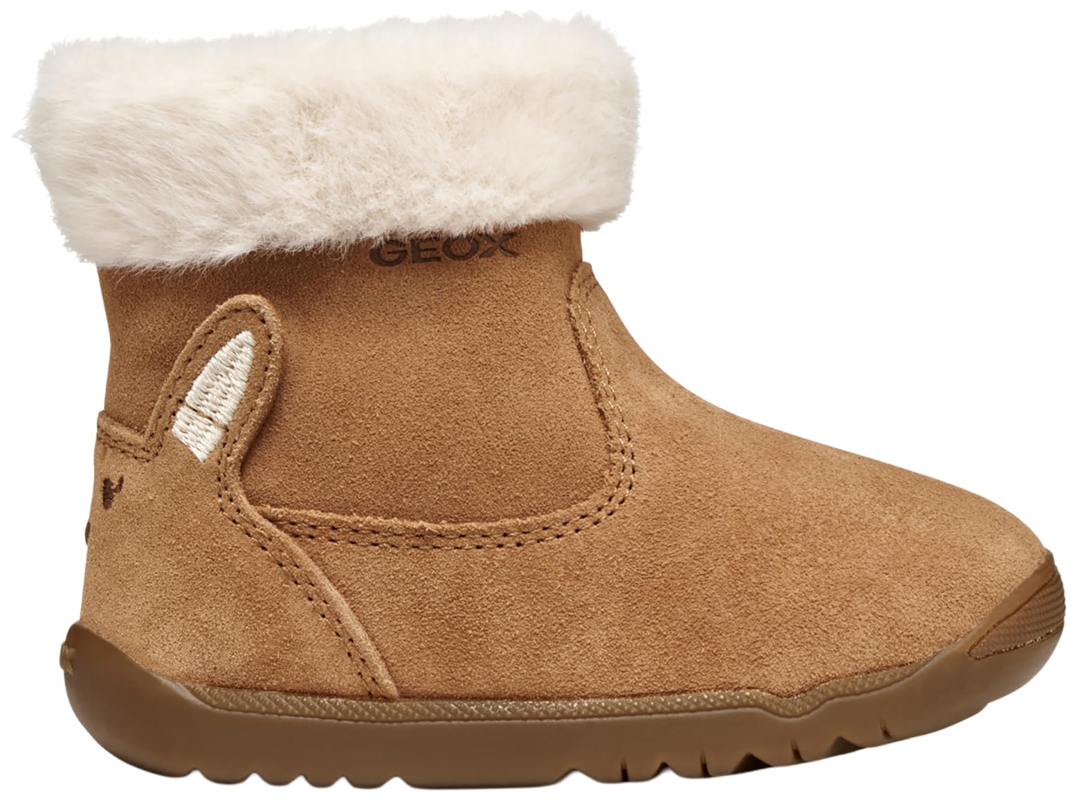 Geox Garçon Fille B Macchia Girl First Walker Shoe, Cognac, 26 EU