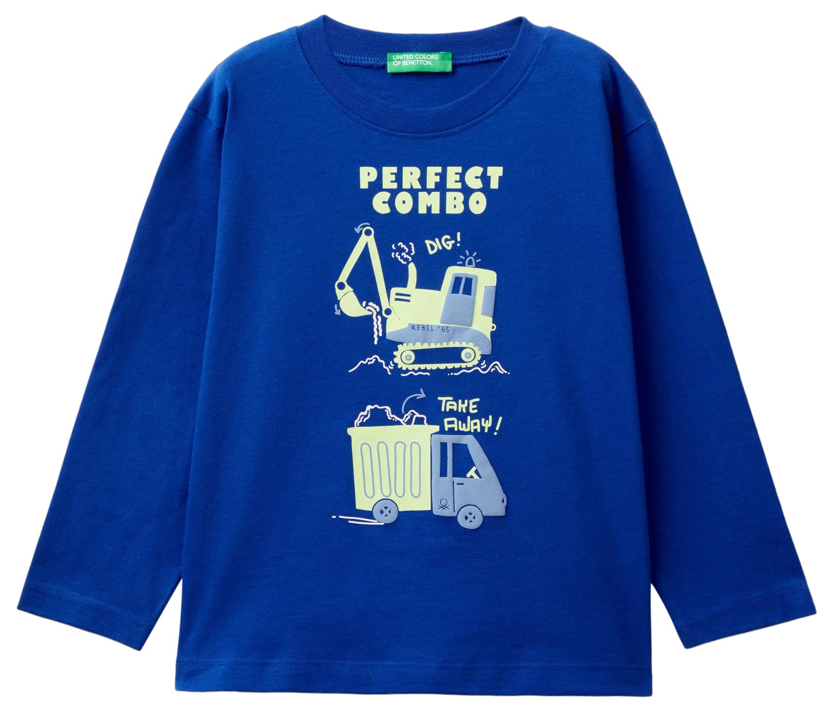 United Colors of Benetton Boys M/L 3i1xg10fl Short Sleeve T-Shirt, Blu, 3 Years UK