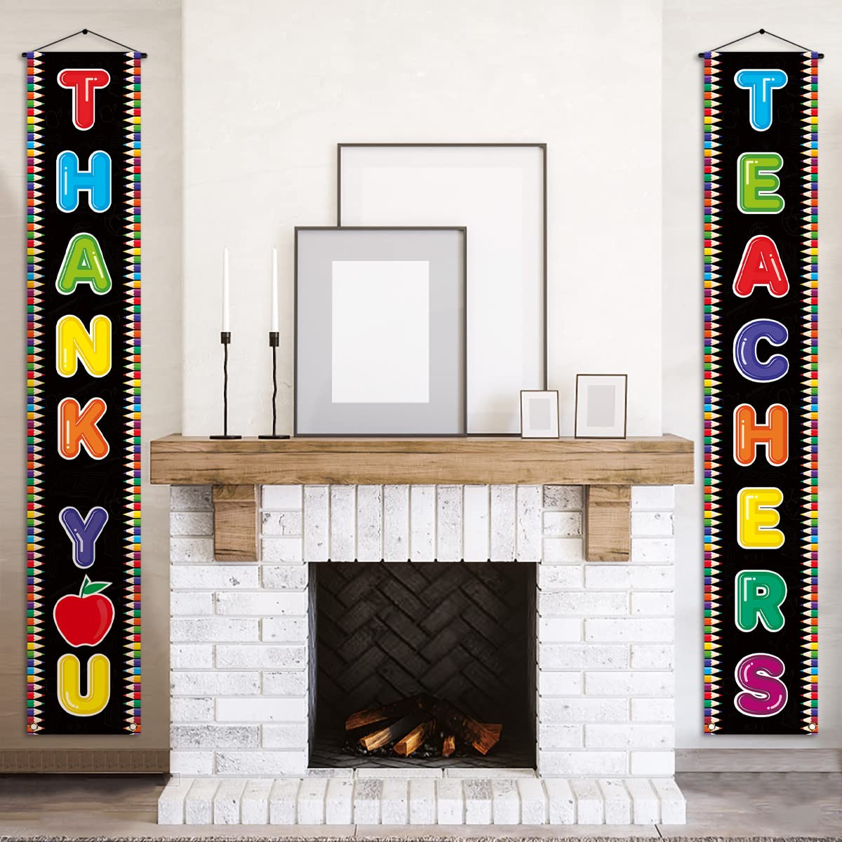 Thank You Teacher Zaunbanner – 30x180cm, Wasserfest, Für Drinnen & Draußen