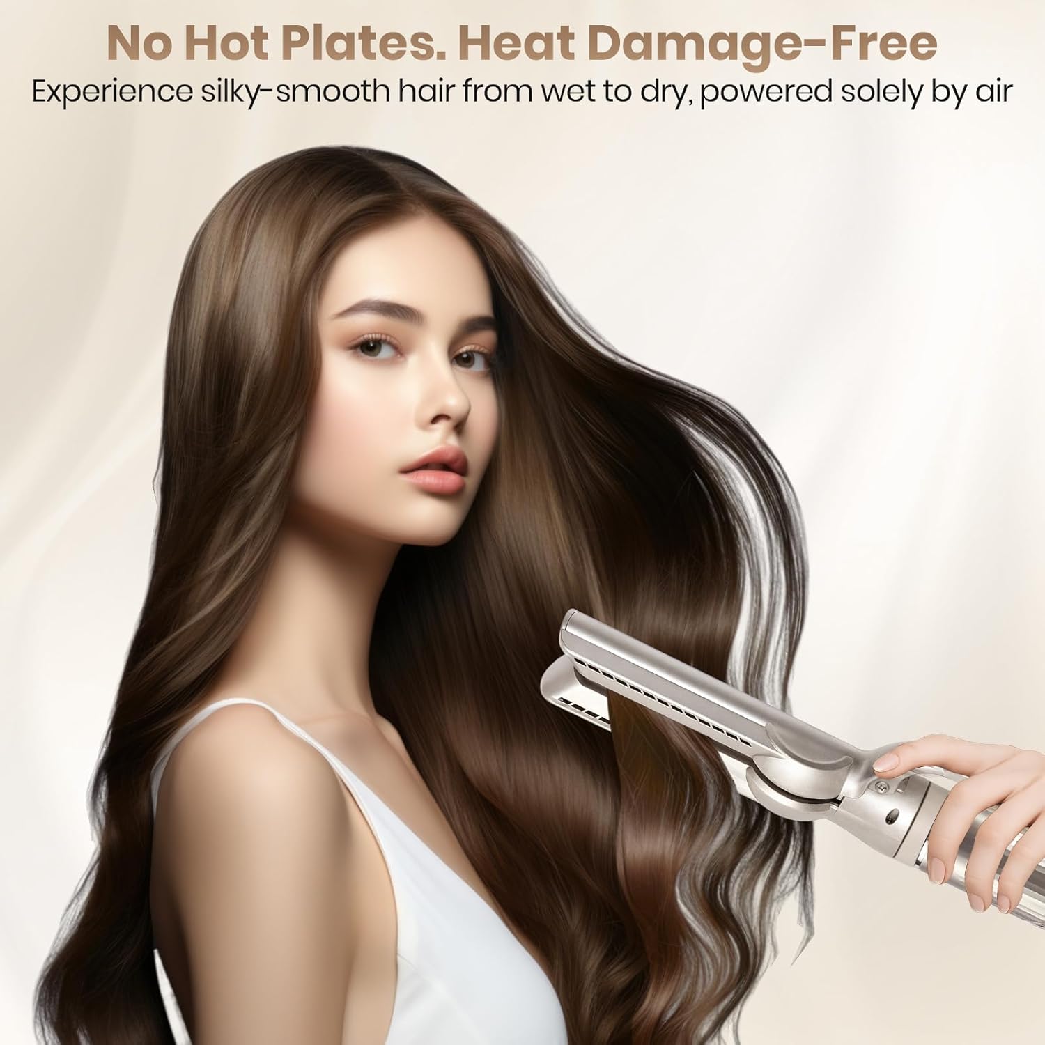 Airflow Smooth Attachment Compatible with Shark FlexStyle, Nozzle Attachment for Shark FlexStyle Stone – Achieve Smooth Hairstyles with Minimal Heat Damage and Breakage