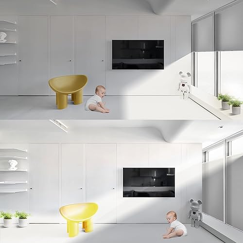 Vista 5 de Boolegon Persianas celulares con filtro de luz para ventanas cortadas a medida, color beige