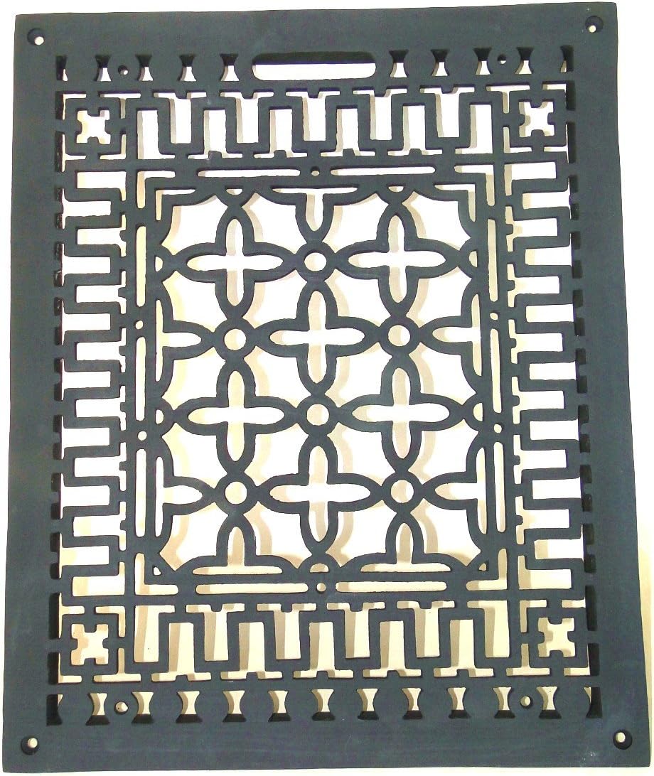Victorian Style 20.25 by 16.5 Cast Iron Floor Grate