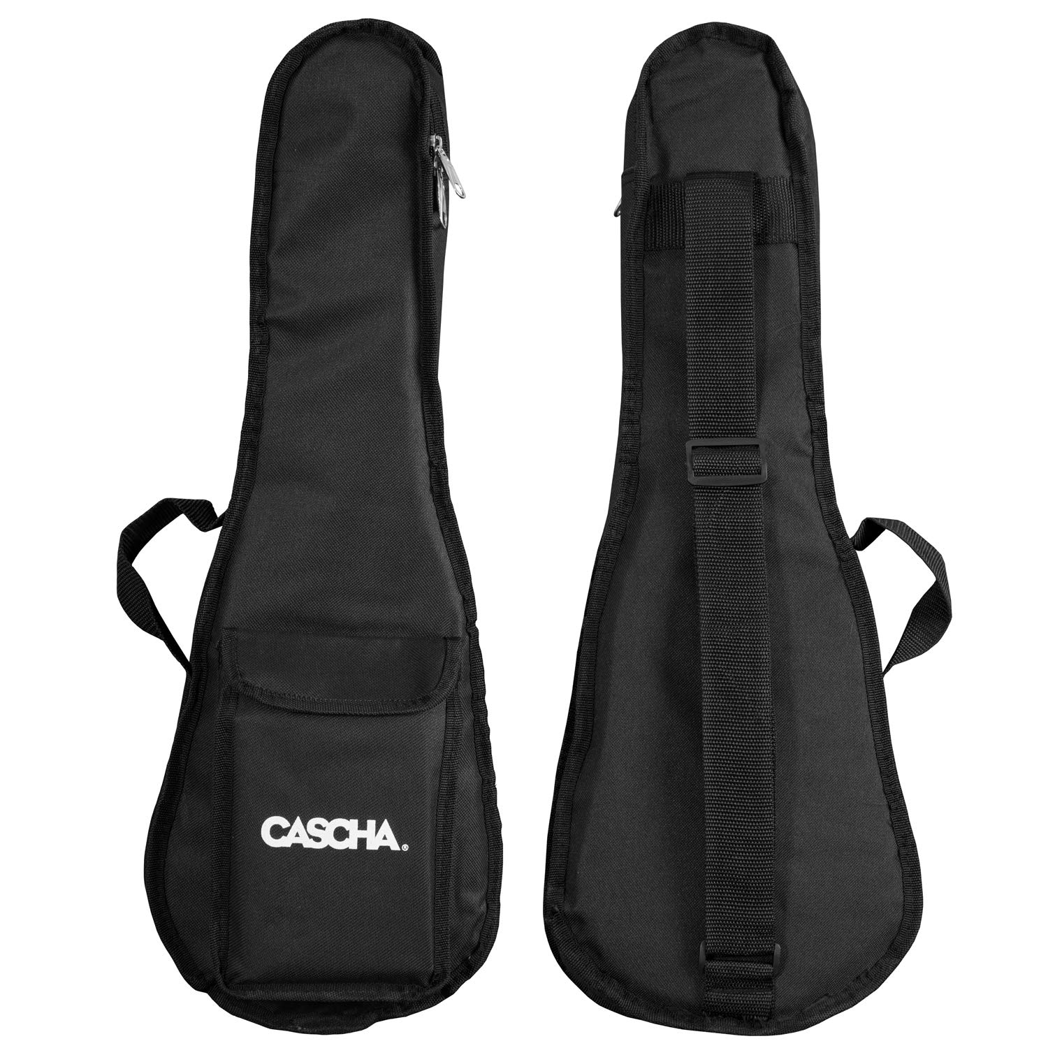 CASCHA Konzert Ukulele, Massive Fichtendecke, Solid Top, Hawaii Gitarre Starter Lern Set mit Zubehör, Aquila-Saiten, Anfänger Buch, Tasche, Stimmgerät und 3 Plektren