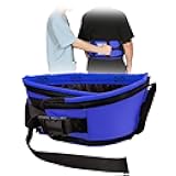 Ehucon Gait Belt for Elderly, Transfer Belt wiht Padded Handles for Lifting Seniors,Medical Nursing Walking Assist with Quick Release Buckle,Comfortable and Safety-Blue(X-Large)