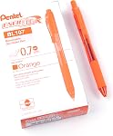 Pentel EnerGel X Retractable Liquid Gel Rollerball Pen, Everyday Writing, Office Supplies, School Supplies, 0.7mm Medium Point, Red Ink, BL107-B, Box of 12