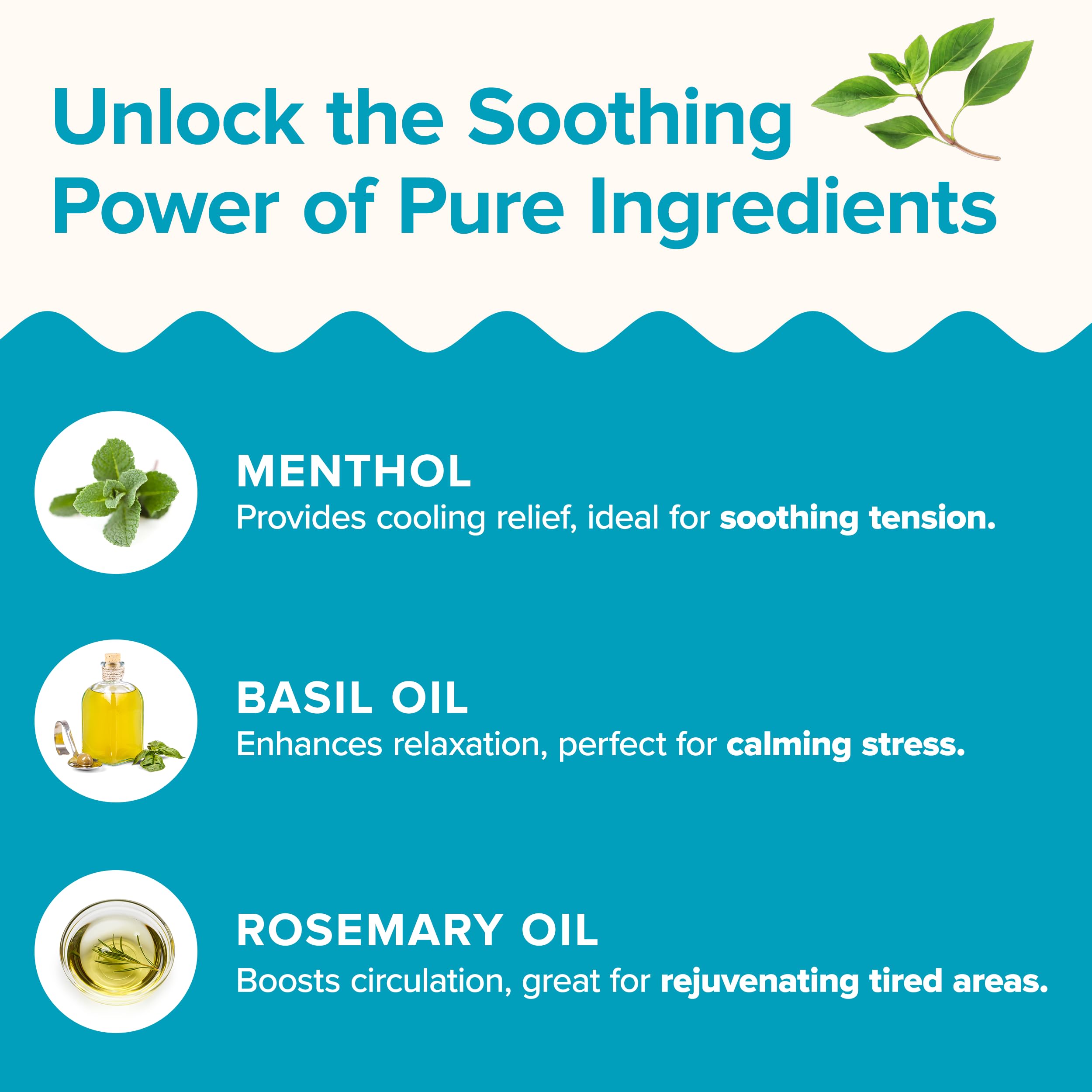 BeYou Cooling Forehead Patch for Hot Flashes, Menopause, Head discomfort, Head Tension - Infused with Basil & Rosemary - Designed specifically for hot Flashes