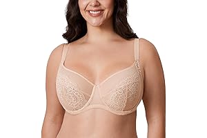 Women's 36i Lace Bra Plus Size Full Coverage Underwire Sexy Unlined Bras