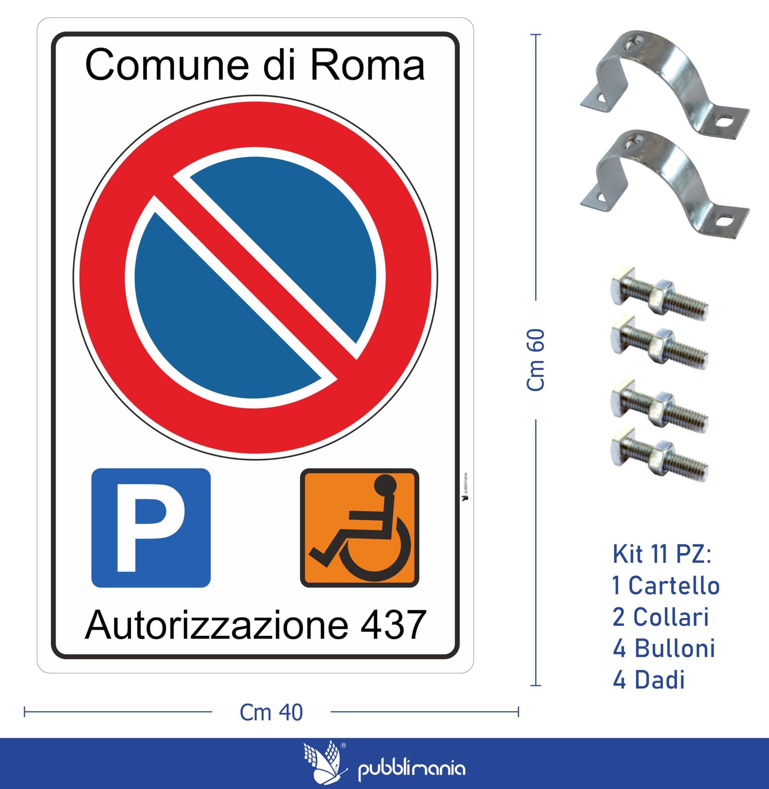 Si prega di tenere chiaro accesso disabili richiesto in ogni momento