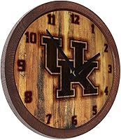 Vista 509 de The Fan-Brand NCAA Oklahoma Sooners: Faux Barrel Top Wall Clock Sports Team Bar Sign Décor - Home Man Cave, Party Decoration - Made On Demand