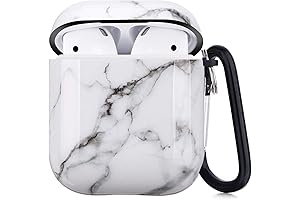 White Marble AirPods Case: Graceful and Protective Shield for Your AirPods