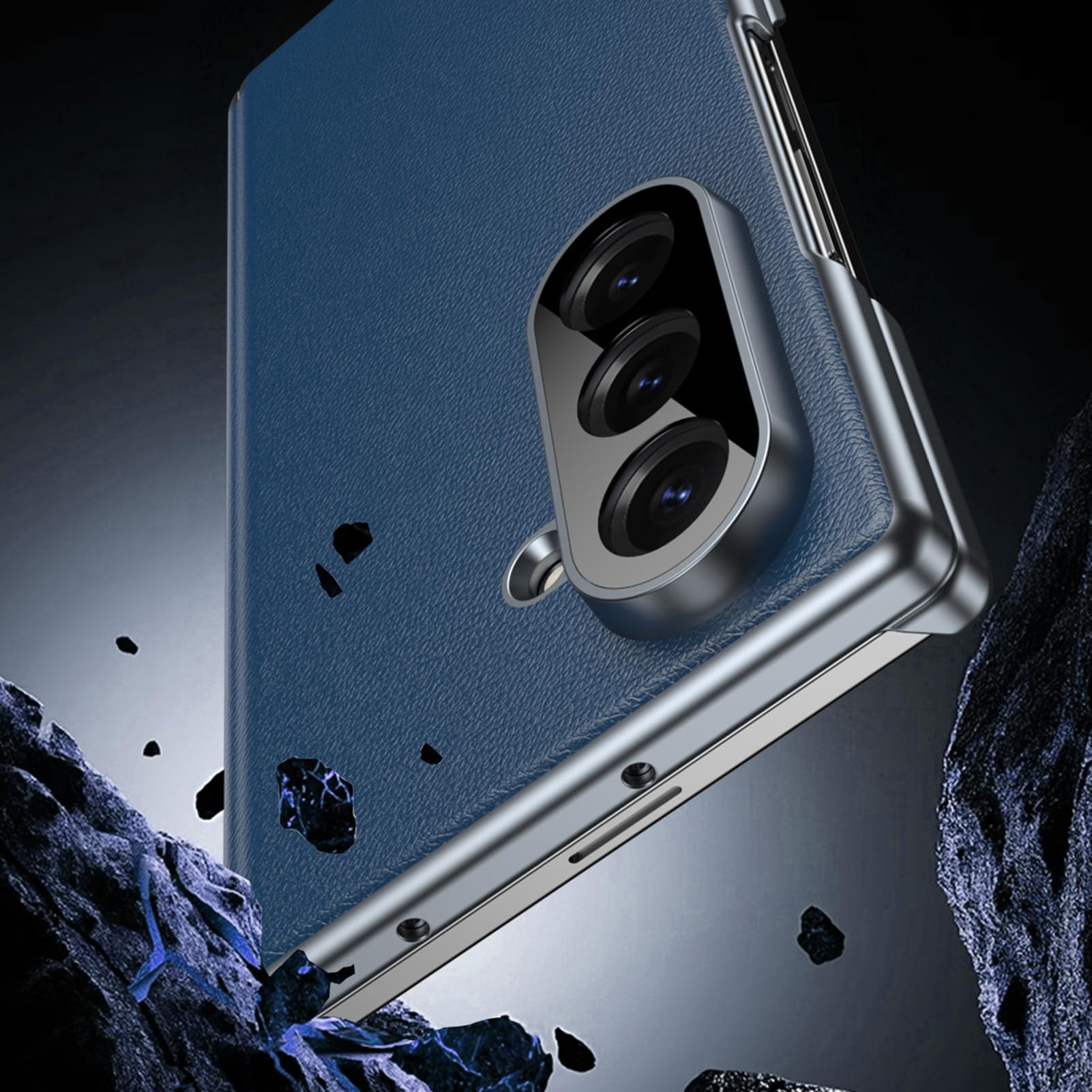 Leder Hülle Für Samsung Galaxy Z Fold 8 Ultra, Scharnier Fallschutz | Leichte Und Dünne Geschäftlich Haltbarkeit Handyhülle Für Männer Und Frauen,Rot,Fold 8 Ultra