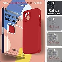 Vista 82 de SURPHY Compatible con iPhone 13 Mini Funda con Protector de Pantalla, (Protección de Cámara y Forro de Microfibra Suave) Funda de Teléfono