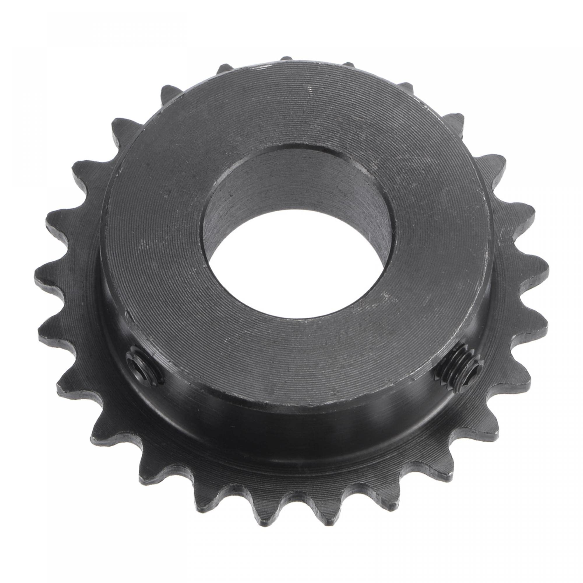 uxcell 25 Tooth Roller Sprocket B Type, #25 Chain, Single Strand 1/4" Pitch, 8mm Bore Black Oxide C45 Carbon Steel with Set Screws for ISO 04C — Amazon image 16