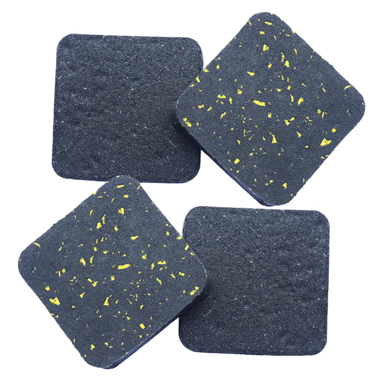 VILLFUL 4 Pcs Anti Vibration Mat Treadmill Cushion Floor Mat Anti-Vibration Pad Vibration Isolation Pad Machine Vibration Mat Anti Vibration Pad Heat Insulation Cushion Yellow