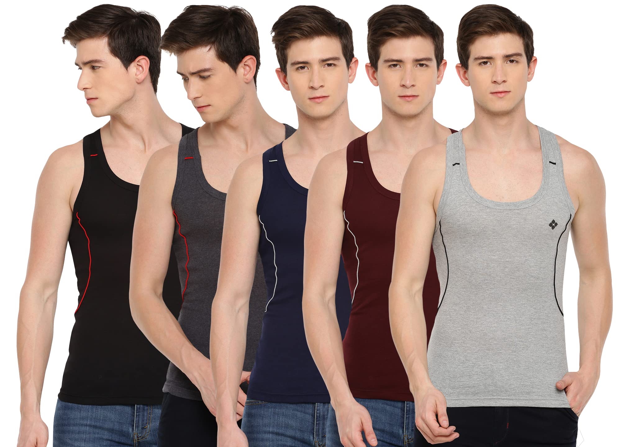 dollar bigboss Men's Solid Regular Fit Gym Vest-picture-41