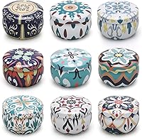 Vista 9 de Velas perfumadas, 9 paquetes de velas de 2.5 onzas, velas de soja perfumadas para el hogar, juego de velas de aromaterapia para aliviar el estrés