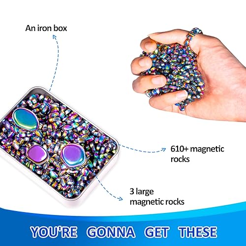 Miniatura 2 de Más de 610 bolas magnéticas para la ansiedad, cuentas magnéticas satisfactorias para adultos, juguetes de bolas magnéticas antiestrés para diversión
