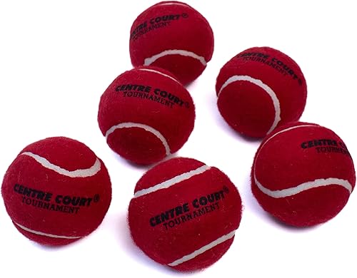 Miniatura 2 de Centre Court Pelota de tenis de críquet roja pesadadura tamaño estándar Overarm Cricket Cantidad 4.41 oz