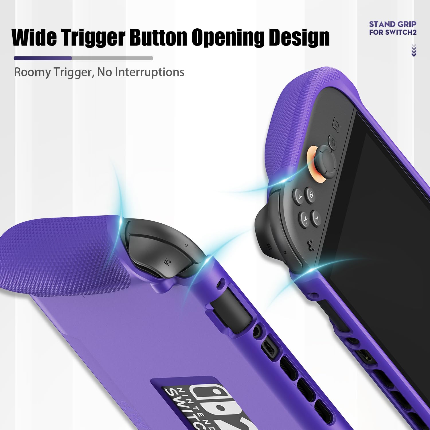 Savage Raven by Skull & Co. StandGrip for Nintendo Switch 2: A Soft Protective Case with Textured Grips Full Protection and Stand, Shock-Absorption Non-Slip and Anti-Scratch Cover Design- Red