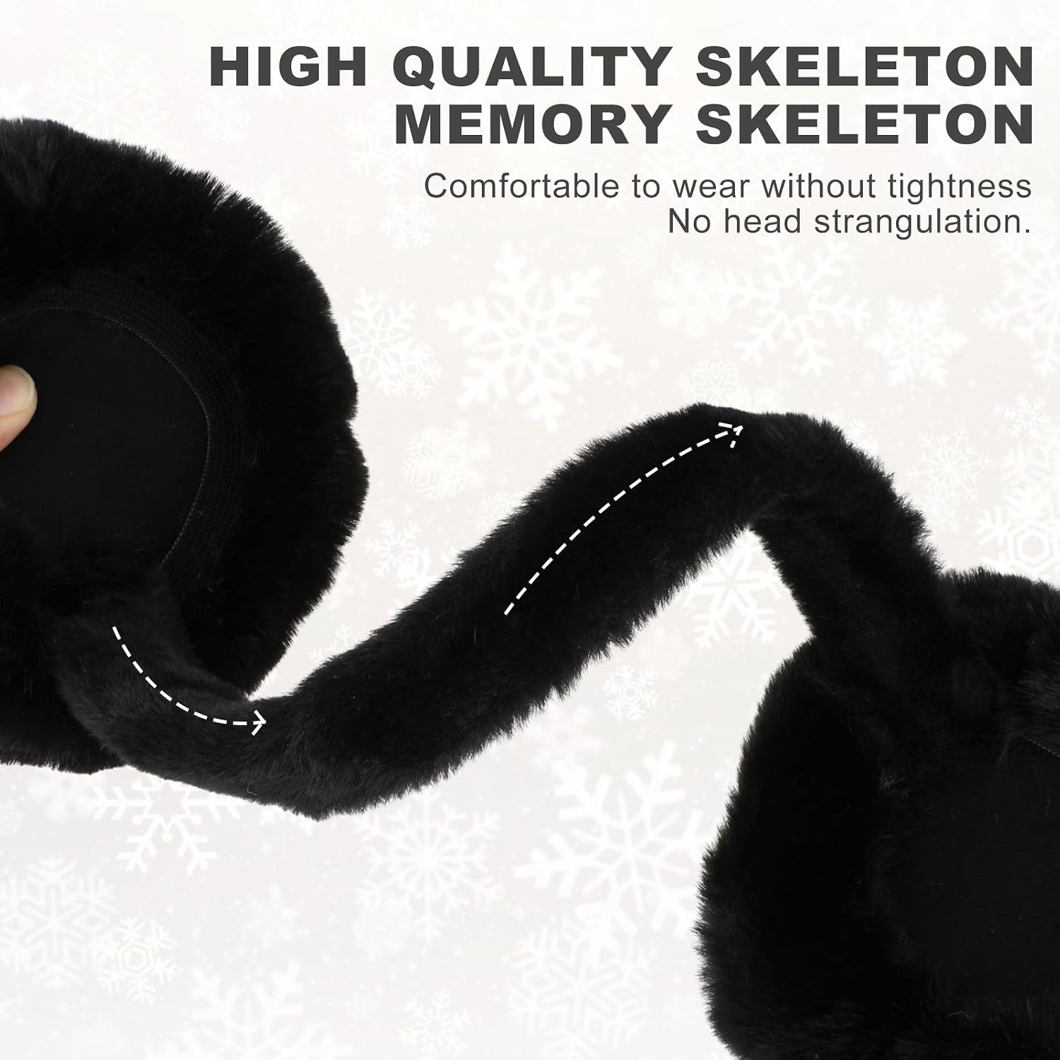 Lusofie Women's Earmuffs Faux Fur Warm Earmuffs Winter Cute Plush Ear Warmer Ear Covers Ear Muffs for Winter