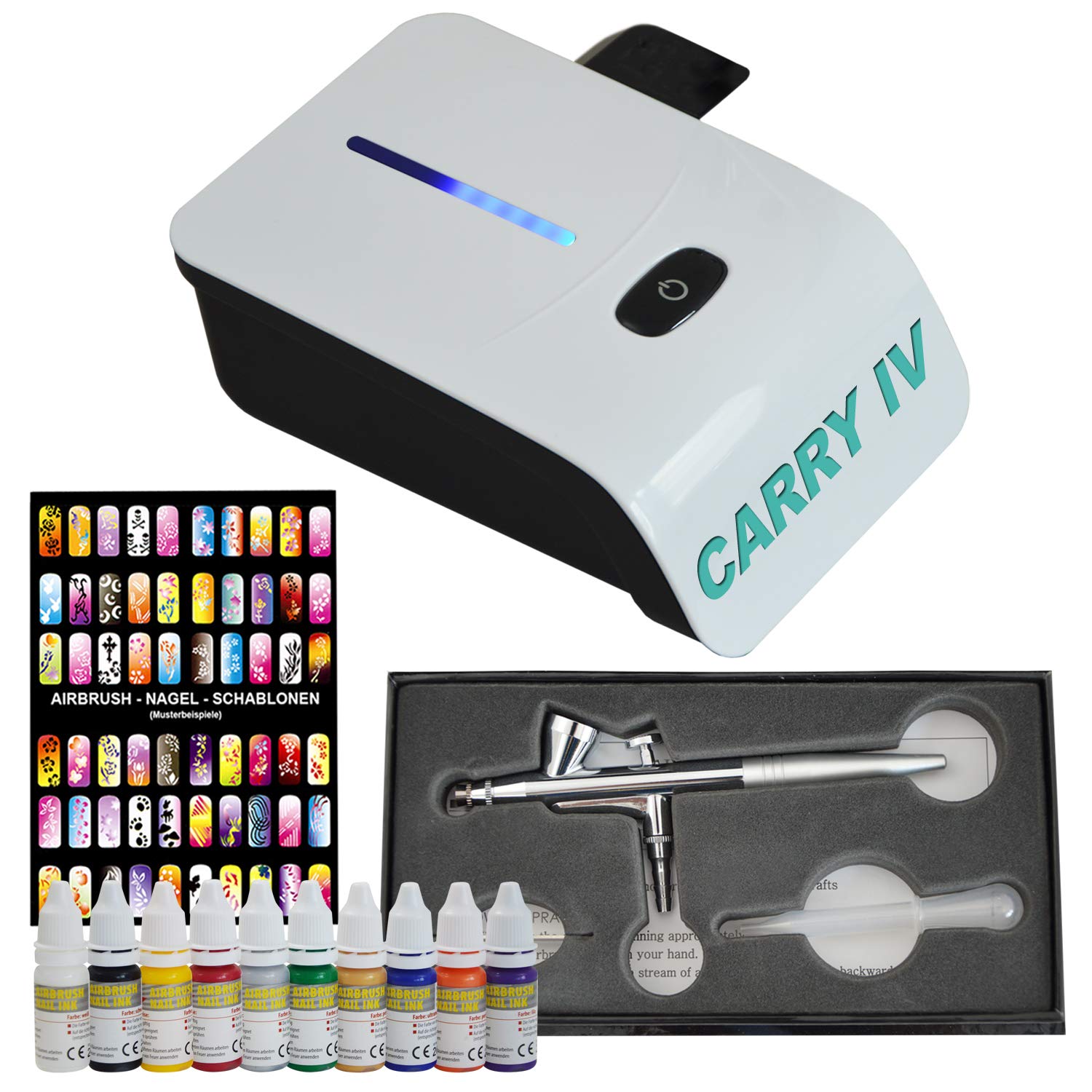 Airbrush-City Airbrush-Kompressor Sparmax TC-501 AST + Paasche Talon TG Airbrushpistole Custom Set 16 1 Tlg S0jaw0lb