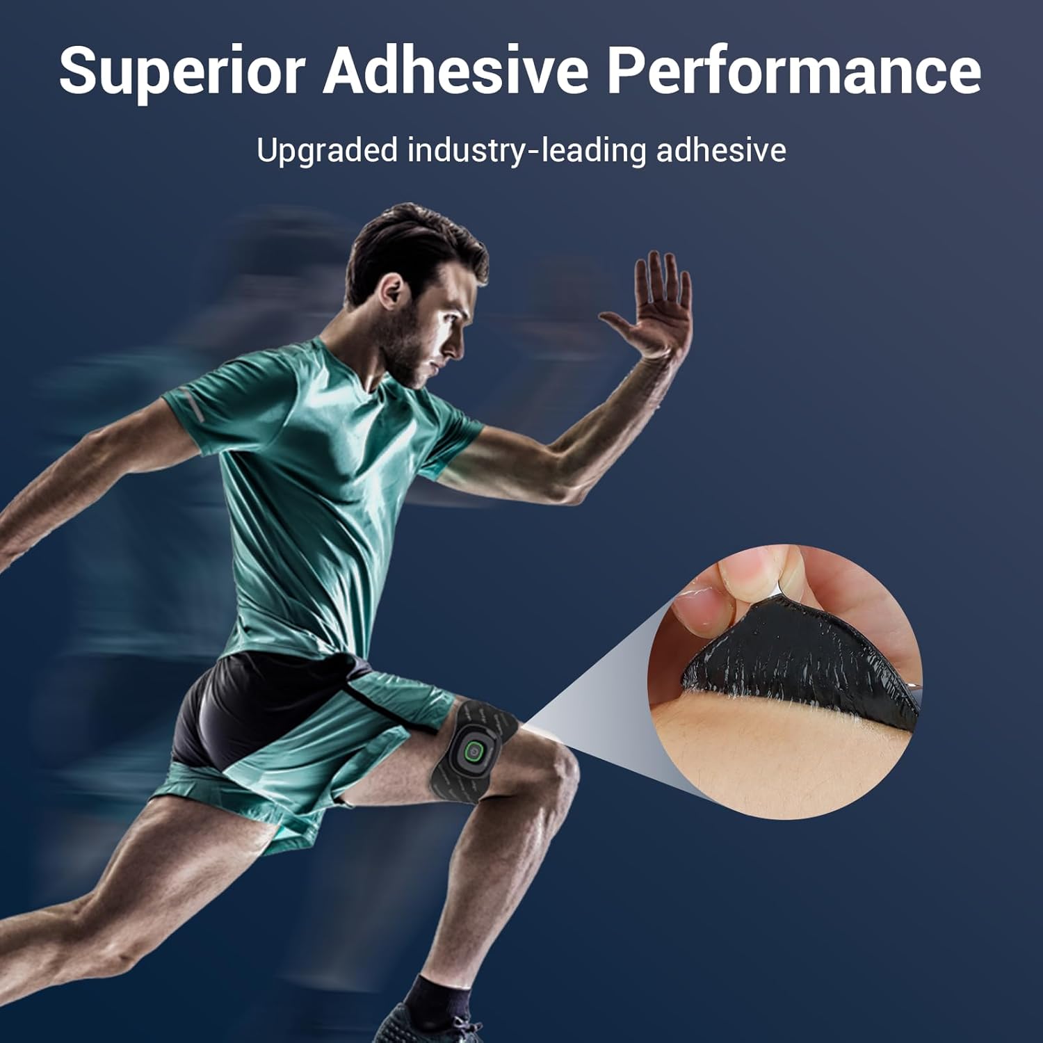 Diagramma che mostra le dimensioni dei due tipi di elettrodi Comfytemp TENS: a farfalla (5.2 x 2.4 pollici) e ovali (3.5 x 2.8 pollici), a indicare che sono adatti a tutte le parti del corpo.