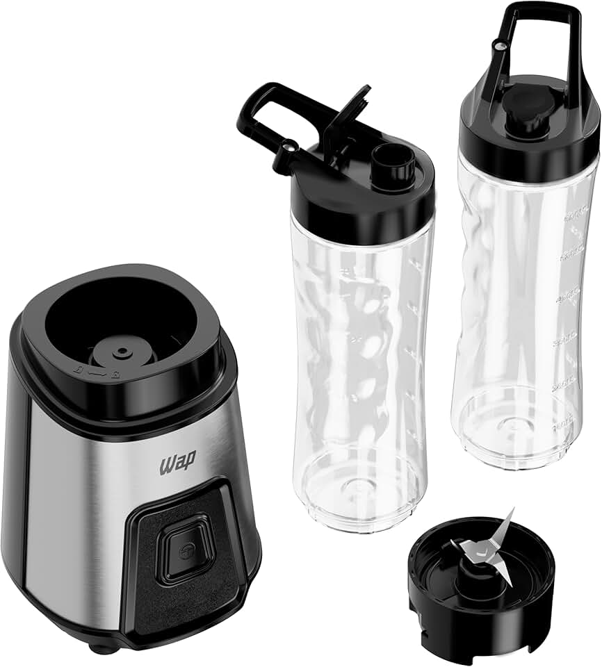WAP LIQUIDIFICADOR PORTÁTIL BLENDER GO COM 2 COPOS SQUEEZE 127V