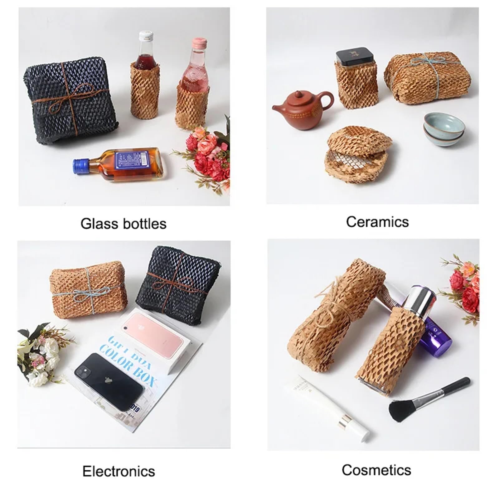 10 m Waben-Verpackungspapierrolle for Umzüge, Versandverpackungen, Geschenkartikel, Luftpolsterfolie for Versand, Umzug, zerbrechliche Gegenstände und Geschenke(W38cm X L30M)
