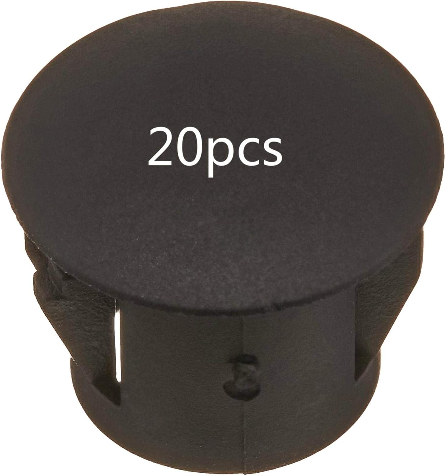 DULALA 20pcs Plastic Push Locking Hole Plugs Button Cover 10mm Diameter