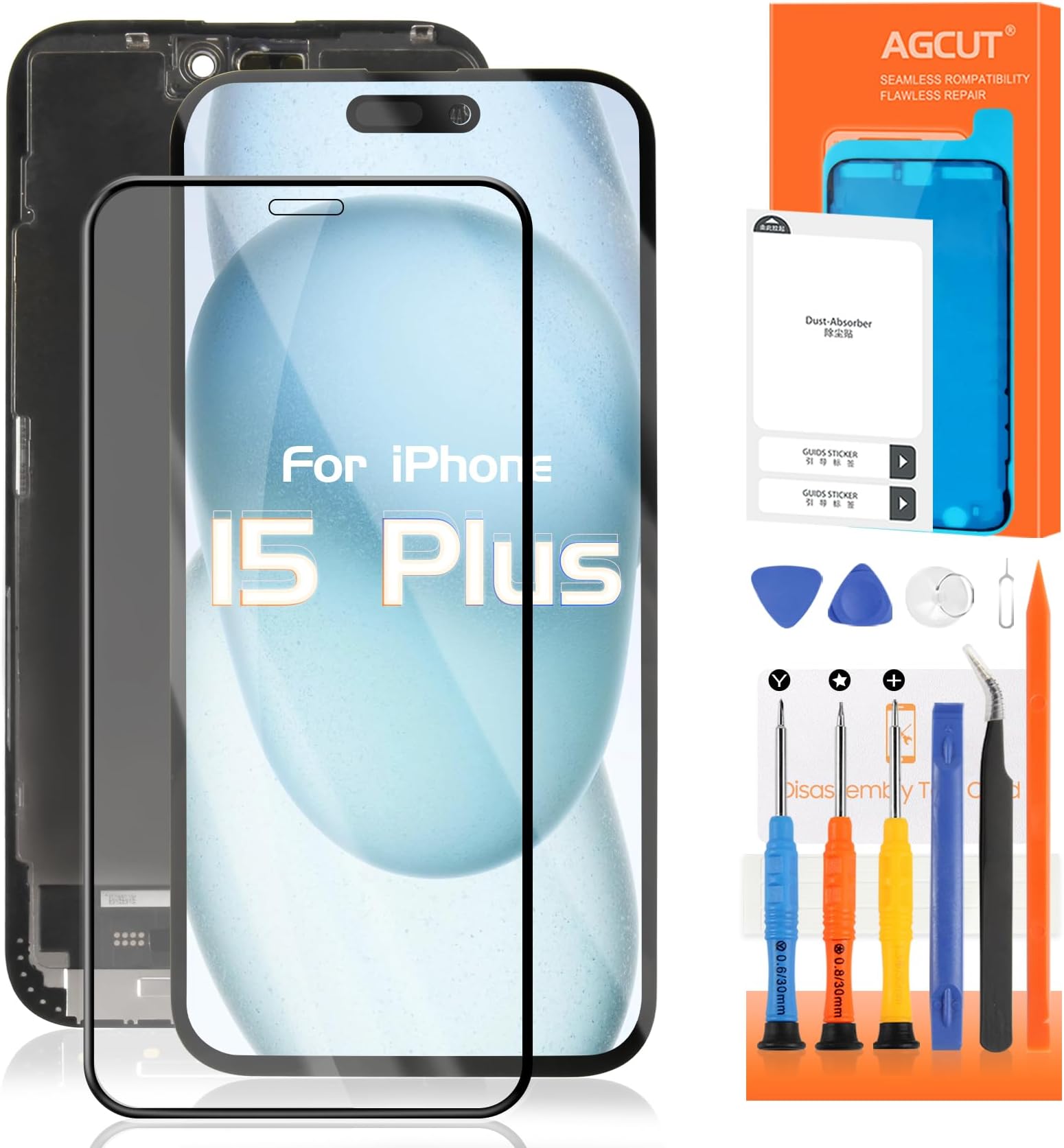 INCELL for iPhone 15 Plus Screen Replacement for iPhone 15Plus LCD Display A3094 A2847 A3093 A3096 LCD Digitizer Touch Screen Assembly Repair Kits