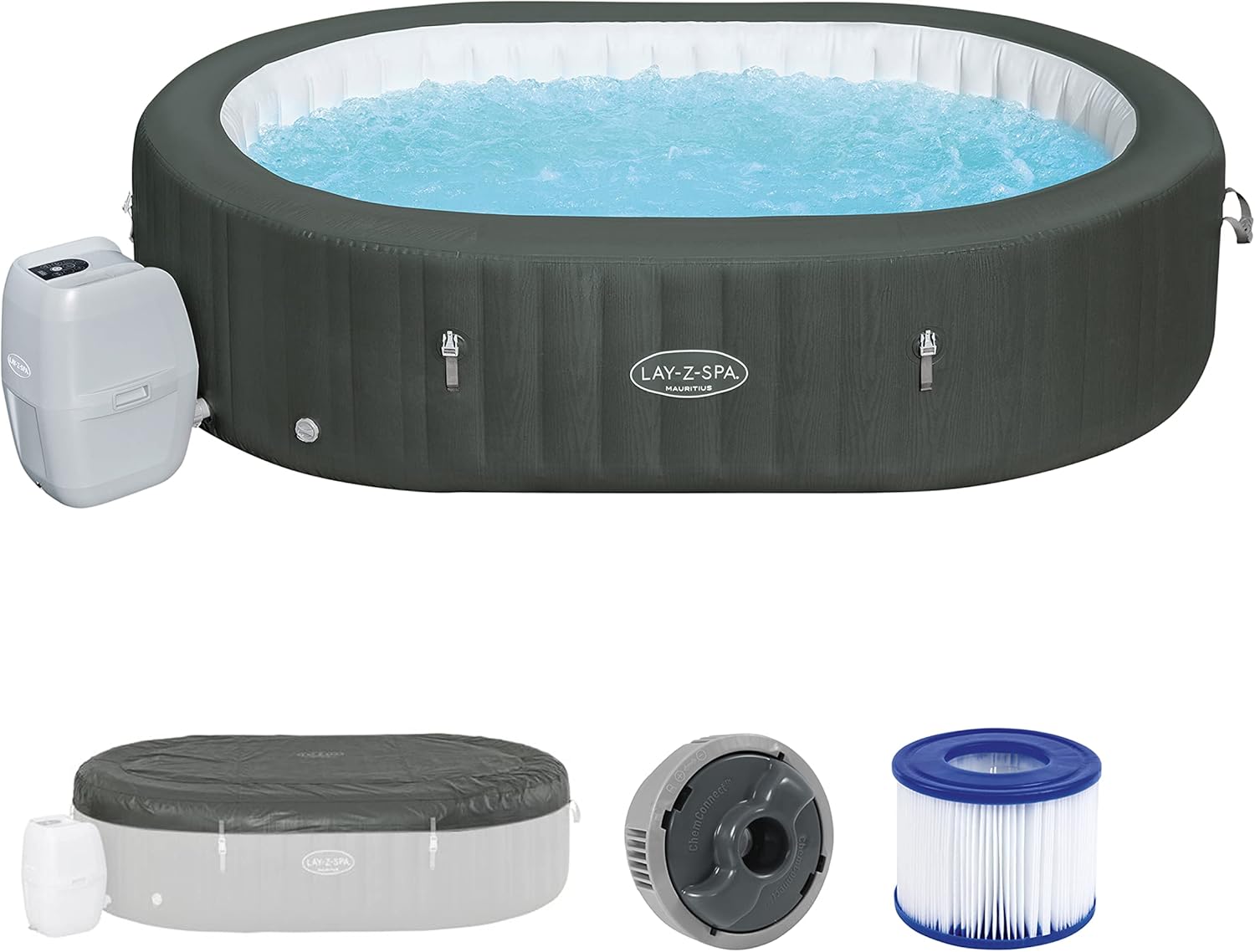 Bestway LAY-Z-SPA XXL WLAN-Whirlpool Mauritius AirJet