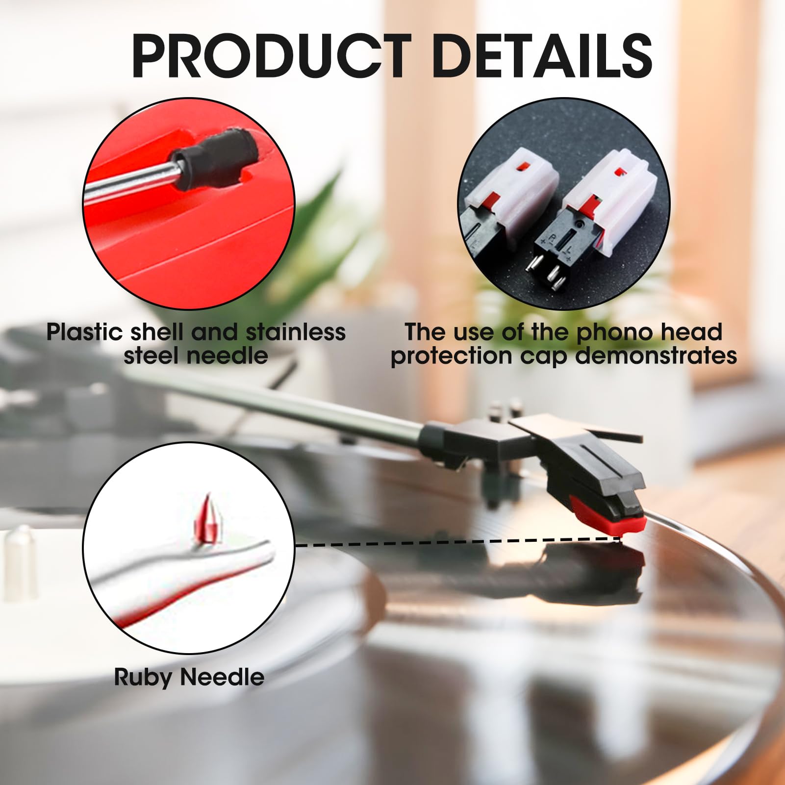 ADC Pointe De Lecture De Remplacement Pour Platine Disque Vinyle 2/2