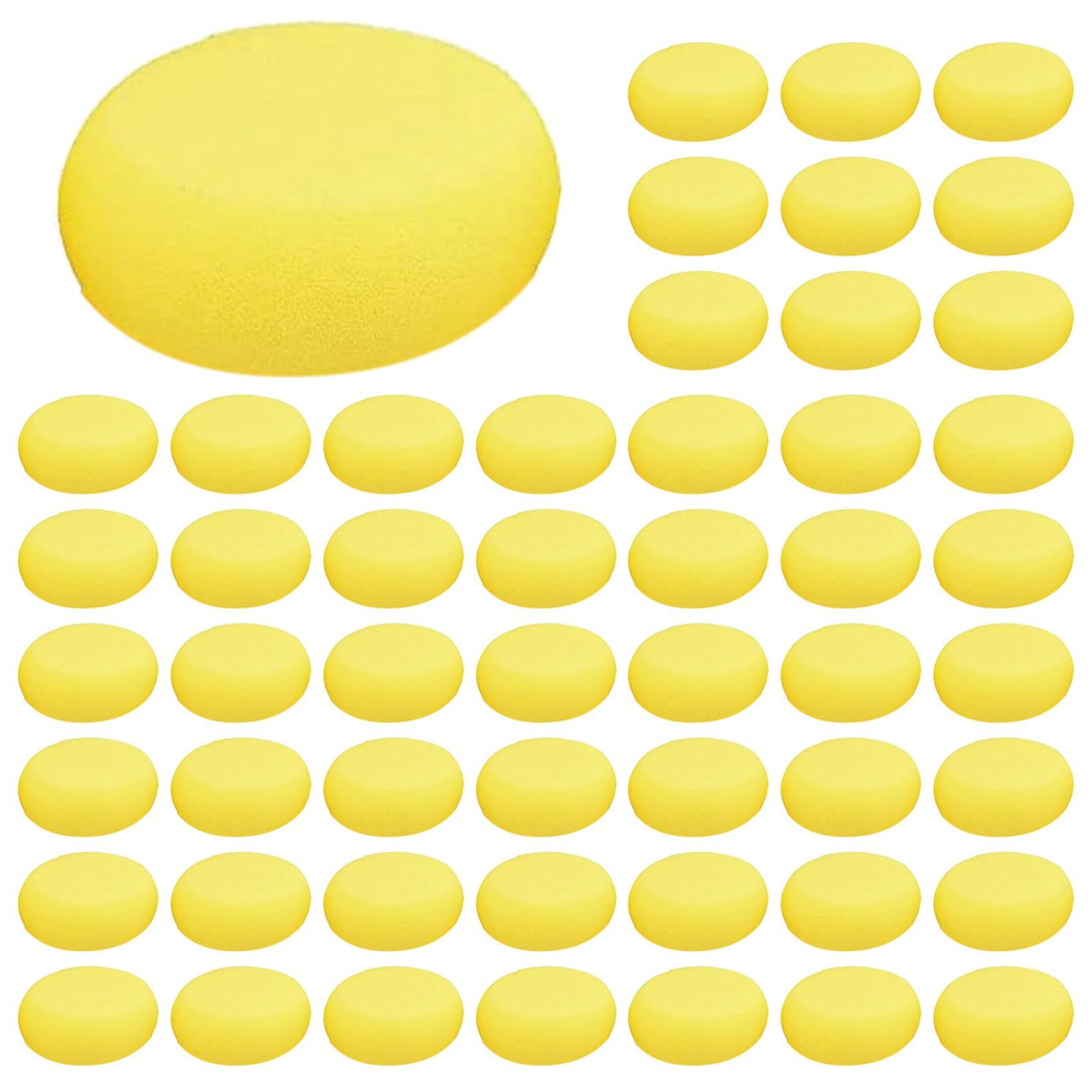 Jnchdghwa 100Pcs Clay Sponge, Painting Sponges, Pottery Sponges for Clay, Round Sponge, Clay Sponges for Pottery, Paint Sponges
