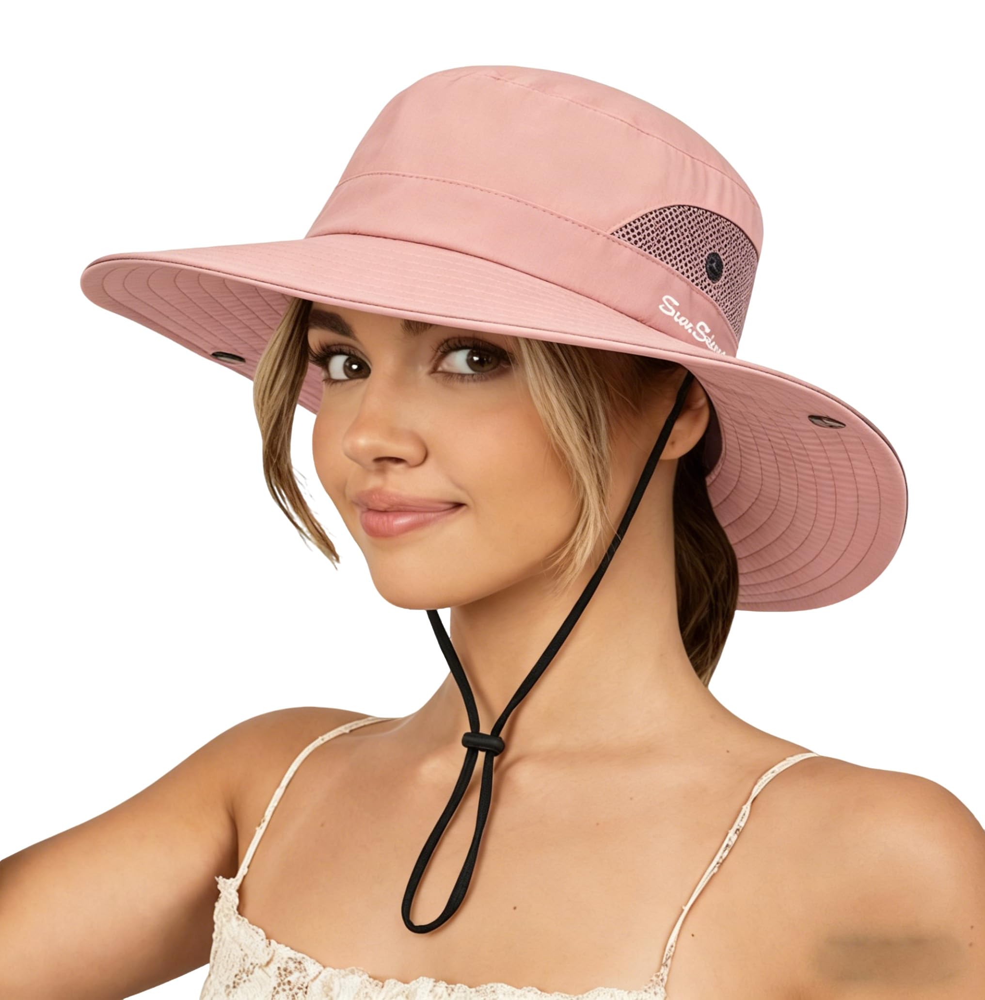 Sun Hat for Women Summer UV Protection Beach Hat with Ponytail Hole