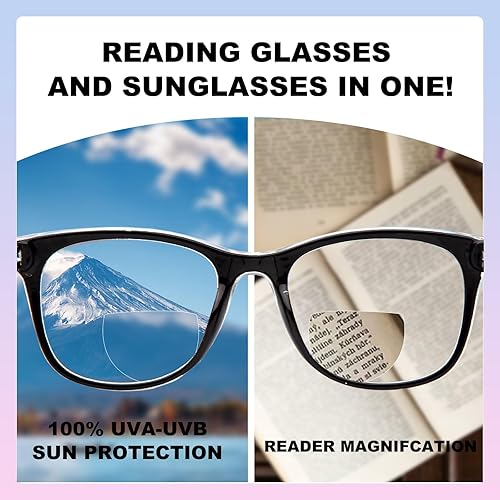 Miniatura 4 de Amorays Gafas de lectura bifocales para mujer - Lectores bifocales con bisagra de resorte