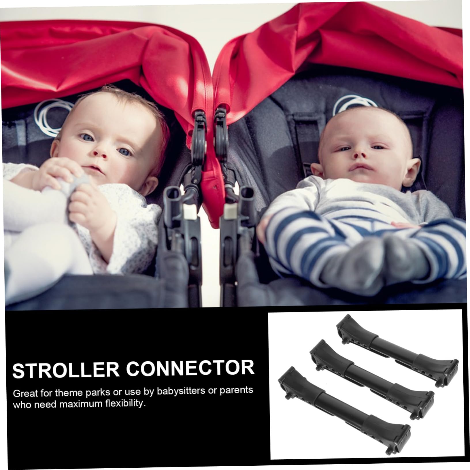 3 Pezzi Passeggino Connettori Accessori Passeggino Connettore Per Passeggino Connettori Per Passeggino Passeggino Connettori Accessori di Collegamento