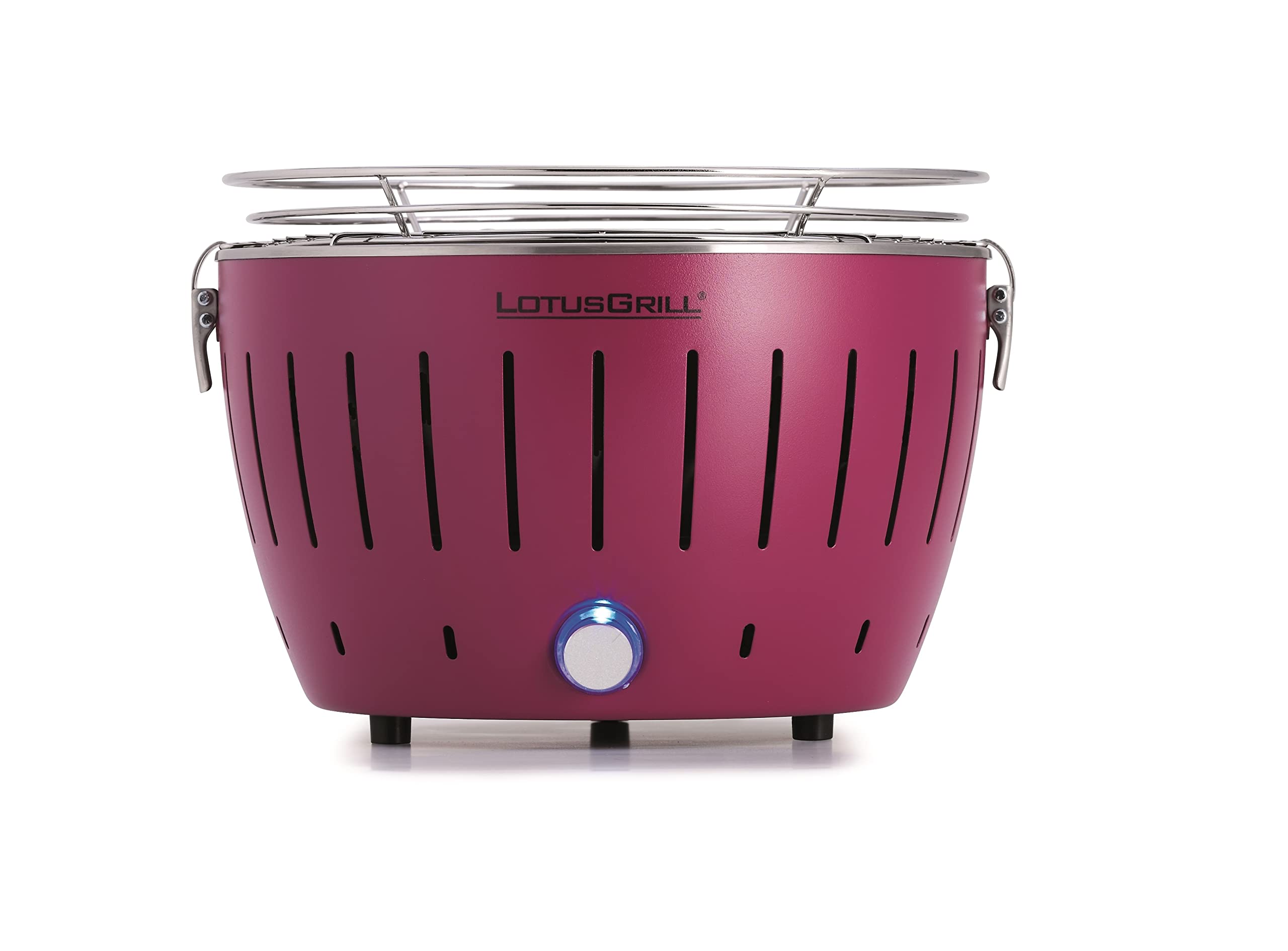 LotusGrill Juego de barbacoa de carbón vegetal pequeño y compacto con 1 kg de carbón vegetal de haya, 200 ml de pasta combustible, 1 cuchillo multiusos y 1 bolsa